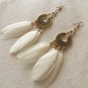 Boho Feather Earrings
